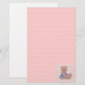 babymeisjeslijstplanner briefpapier (Voorkant / Achterkant)