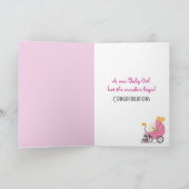 Babymeisjesvoetjes met strik kaart (Binnen)