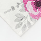 Babymengoten naam Aangepast cadeauidee Fleece Deken (Hoek)