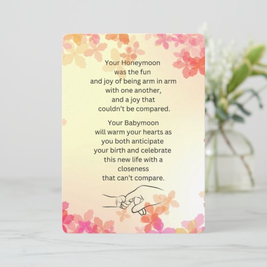 Babymoon Kaart (Staand voorkant)