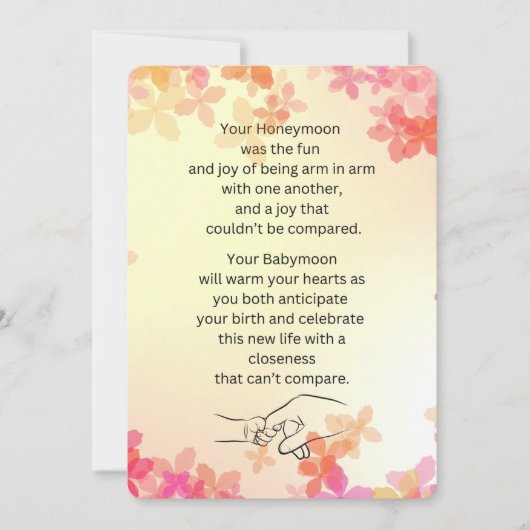 Babymoon Kaart (Voorkant)