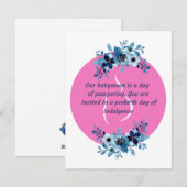 Babymoon Spa Dag Feestdagenkaart (Voorkant / Achterkant)