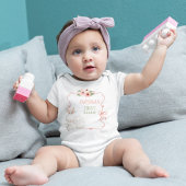 BABYNAAM Eerste Pasen Roze Romper