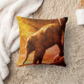 Babyolifant bij waterkussen kussen (Deken)