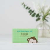 Babyoppas voor kinderen die buiten de kinderdagver contactkaartje (Staand voorkant)