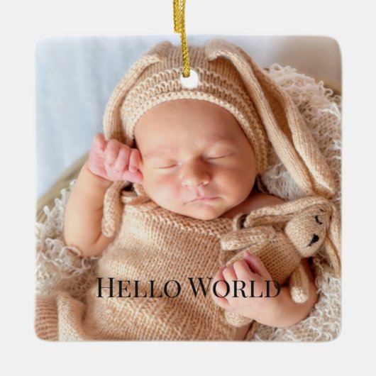 Babyornament Keramisch Ornament (Voorkant)