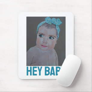 Babyportret geschilderd door Alfred Fox Muismat