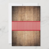 BabyQ Baby BBQ Country Baby Shower Invitations Kaart (Achterkant)