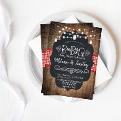 BabyQ Baby BBQ Country Baby Shower Invitations Kaart