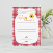 BaByQ Baby shower Advice Cards Menu (Staand voorkant)