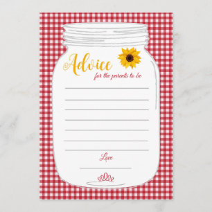 BaByQ Baby shower Advice Cards Menu