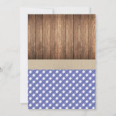 BABYQ Baby shower BBQ Party Koppels Jar Uitnodigen Kaart (Achterkant)