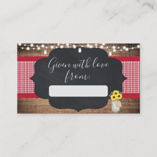 BaBYQ Baby shower Gift Labels  Informatiekaartje (Voorkant)