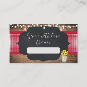 BaBYQ Baby shower Gift Labels  Informatiekaartje