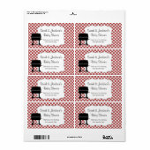 BaByQ baby shower gunst of waterfles bbq Etiket (Full Sheet)