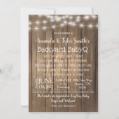 BabyQ Backyard BBQ Bash Wood Rustiek Geslacht Neut Kaart (Voorkant)