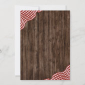 Babyq Backyard BBQ Co-ed Shower Invitation Kaart (Achterkant)