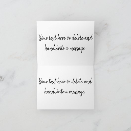 BabyQ BBQ Baby shower Dank u kaart (Binnen)