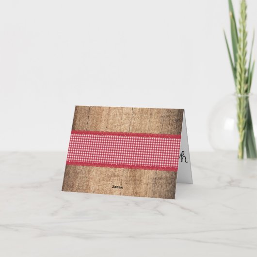 BabyQ BBQ Baby shower Dank u kaart (Achterkant)