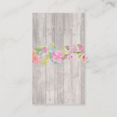 BaByQ BBQ Baby shower Jar Pink Diaper Raffle Informatiekaartje (Achterkant)