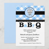 BaByQ BBQ Baby Shower-uitnodigingen Kaart (Voorkant / Achterkant)