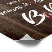 BabyQ BBQ Baby shower Welkomstgebaren Poster (Hoek)