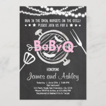 BabyQ BBQ Couples Shower Coed Baby shower Pink