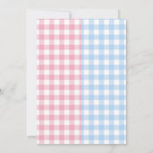 BabyQ Geslacht Reveal Gingham BBQ Zwart Kaart (Achterkant)