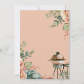 BabyQ Meisje Baby shower BBQ Kaart (Achterkant)