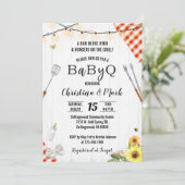 BabyQ Shower Invitaties Genderneutraal Kaart (Staand voorkant)
