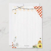 BabyQ Shower Invitaties Genderneutraal Kaart (Achterkant)