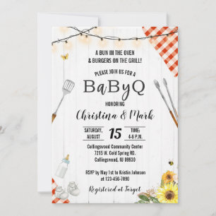 BabyQ Shower Invitaties Genderneutraal Kaart