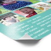 BABYS 1 JAAR FOTO COLLAGE 8x12 $5 of minder! Foto Afdruk (Hoek)