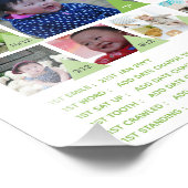 BABYS 1 JAAR FOTO COLLAGE 8x12 $5 of minder! Foto Afdruk (Hoek)