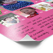 BABYS 1 JAAR FOTO COLLAGE 8x12 $5 of minder! Foto Afdruk (Hoek)