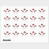 Babys 1 Kerstmis Ronde Sticker (Vel)