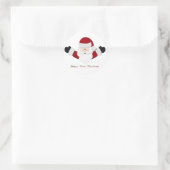 Babys 1 Kerstmis Ronde Sticker (Tas)