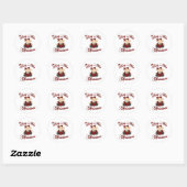 Babys 1 Kerstmis Ronde Sticker (Vel)