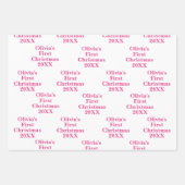 Baby's 1e eerste kerst inpakpapier vel (Voorkant 3)