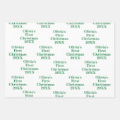 Baby's 1e eerste kerst inpakpapier vel (Voorkant 2)