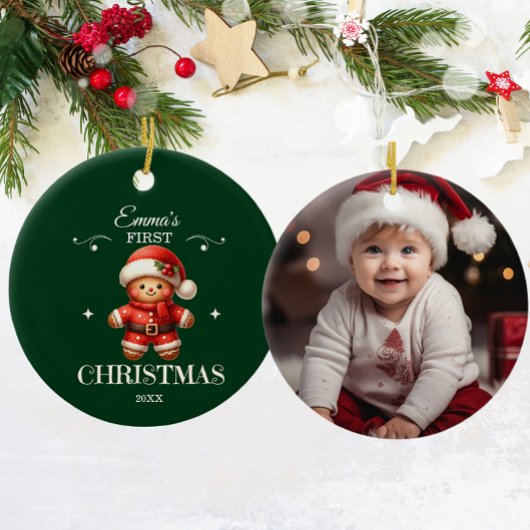 Baby's 1e Eerste Kerstkoekje Keramisch Ornament