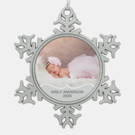Babys 1e FOTO Keepsake Kerst Ornament