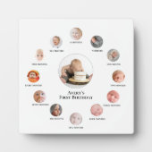 Baby's 1e jaar 12 maanden fotomomenten fotoplaat (Voorkant)