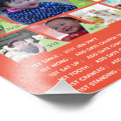 BABY'S 1E JAAR FOTOCOLLAGE 20x30 $5 of minder! Foto Afdruk (Hoek)