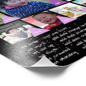 BABY'S 1E JAAR FOTOCOLLAGE 20x30 $5 of minder! Foto Afdruk (Hoek)