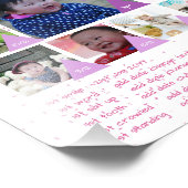 BABY'S 1E JAAR FOTOCOLLAGE 20x30 $5 of minder! Foto Afdruk (Hoek)