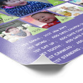 BABY'S 1e JAAR FOTOCOLLAGE 20x30 $5 of minder! Foto Afdruk (Hoek)