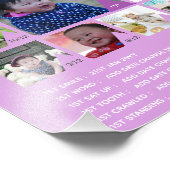 BABY'S 1E JAAR FOTOCOLLAGE 20x30 $5 of minder! Foto Afdruk (Hoek)