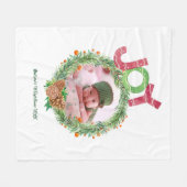 Babys 1e kerstcadeautjes PHOTO Wreater Keepomwille Fleece Deken (Voorkant (Horizontaal))