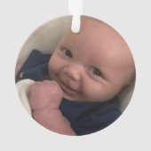 Baby's 1e kerstman Baby Jesus Natitivity Scene Ornament (achterkant)